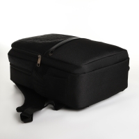 Рюкзак школьный, 2 отдела на молнии, 4 кармана, с USB, цвет чёрный Рюкзак школьный, 2 отдела на молнии, 4 кармана, с USB, цвет чёрный