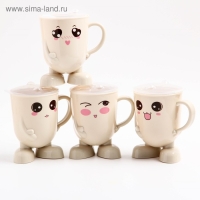 Кружка детская с крышкой, 270 мл., цвет и рисунок МИКС