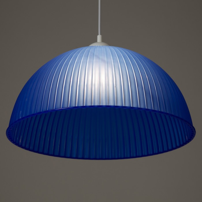 Люстра BayerLux Подвес BayerLuxная "Волна" E27 15Вт синий 40х40х18(+60)см