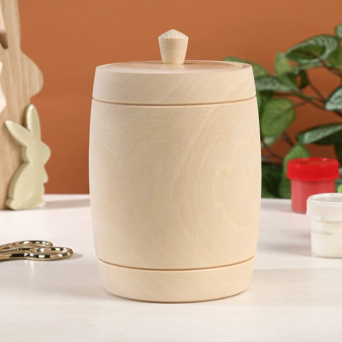 Заготовка для творчества Бочонок 12,5 х d9,5 см