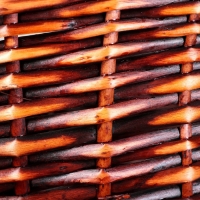 Набор плетеных корзин, 3 шт, 38х30х9/17, 25х20х7/12 см, темный, ива