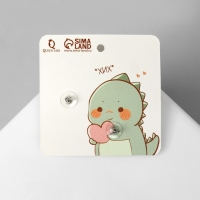 Серьги пластик &laquo;Абстракция&raquo; единорог и сердце, цветные