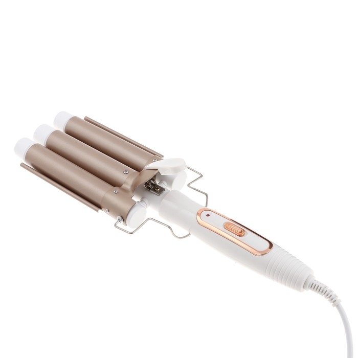 Плойка Luazon LW-05, 35 Вт, керамическое покрытие, d=25 мм, 220°С, белая Плойка Luazon LW-05, 35 Вт, керамическое покрытие, d=25 мм, 220°С, белая