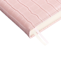 Ежедневник датированный 2025 A5 168 листов, deVENTE.Barbara, твердая обложка кожзам с поролоном, хлястик, перфорация, ляссе, блок 70, розовый