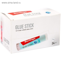 Клей-карандаш PVP 15 г Berlingo Aqua, цветной