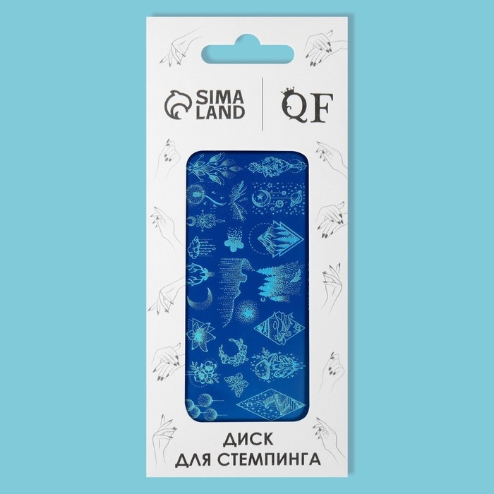 Диск для стемпинга металлический &laquo;Эскизы&raquo;, 12 &times; 6 см