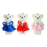 Игрушка из пенопласта &laquo;Мишка в юбке&raquo;, цвета МИКС