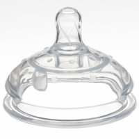 Бутылочка для кормления M&B, ШГ &Oslash;70мм, от 6 мес, 250мл, с ручками, силиконовая колба, цвет зеленый