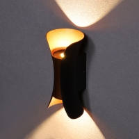 Светильник фасадный &laquo;Элегант&raquo;, FSD-090, 6 Вт, 3000К, IP65, 220 В, металл, черно-золотистый   1008543