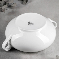 Супница фарфоровая Wilmax, 2,8 л, цвет белый