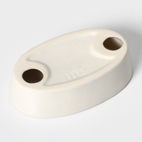 Набор аксессуаров для ванной комнаты Доляна &laquo;Изящный барельеф&raquo;, 4 предмета (дозатор 250 мл, мыльница, 2 стакана), цвет белый