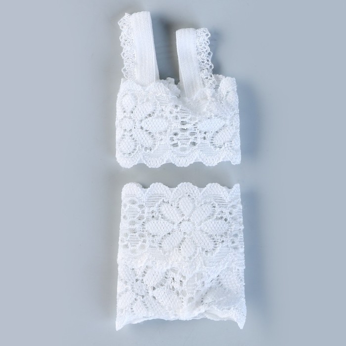 Одежда для кукол &laquo;Кружевное белье&raquo;, цвет белый