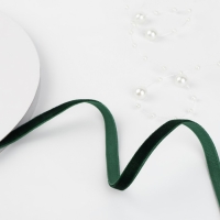 Лента бархатная, 6 мм, 18 ± 1 м, цвет зелёный №165 Лента бархатная, 6 мм, 18 ± 1 м, цвет зелёный №165