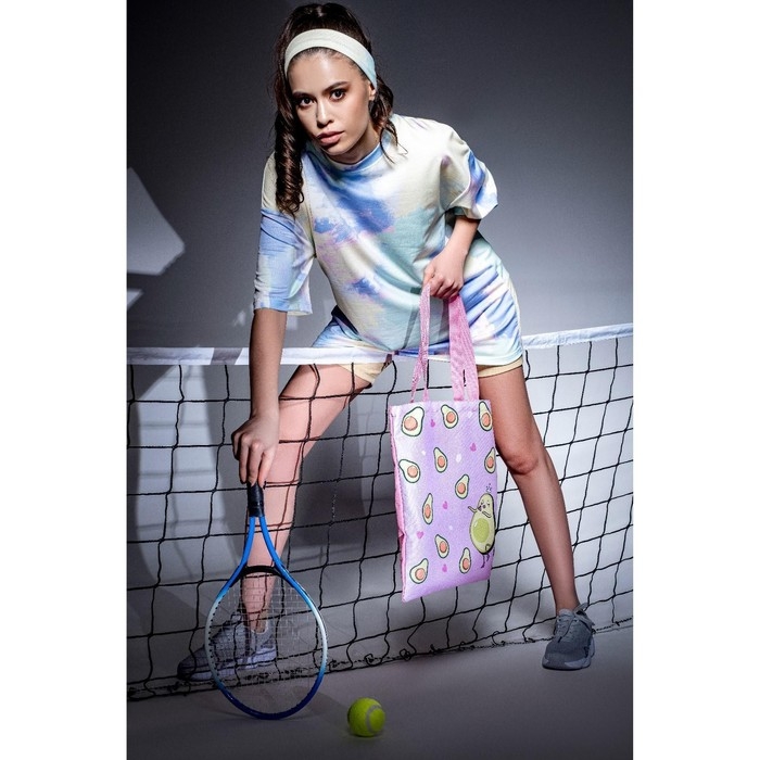 Шопер детский для девочки Шопер детский для девочки "Авокадо", без молнии, без подкладки, цвет розовый