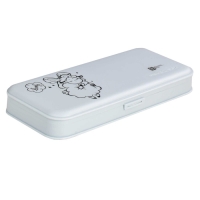 Пенал-футляр пластиковый 90 х 204 х 28 мм, Феникс "Овечки" белый 61989 Пенал-футляр пластиковый 90 х 204 х 28 мм, Феникс "Овечки" белый 61989