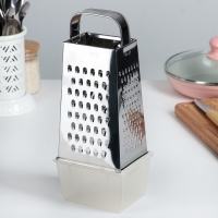 Тёрка &laquo;Сталь&raquo;, 4 грани, из нержавеющей стали, 11&times;9&times;27 см, МИКС