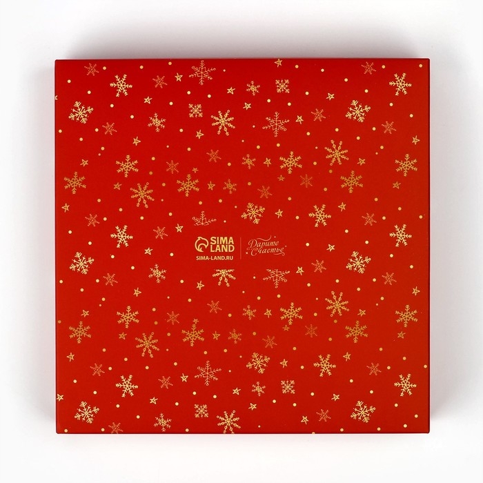 Коробка для кондитерских изделий «С Новым счастьем», 15 х 15 х 20 см, Новый год Коробка для кондитерских изделий «С Новым счастьем», 15 х 15 х 20 см, Новый год