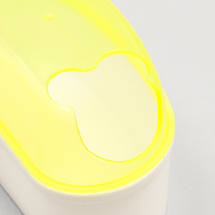 Туалет-туннель с лопаткой для грызунов Туалет-туннель с лопаткой для грызунов "Пижон", 14,5 х 7 х 7 см, жёлтый