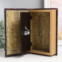 Сейф-книга дерево кожзам "Живопись" 21х13х5 см