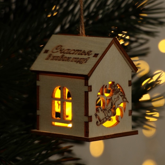 Интерьерное украшение новогоднее &laquo;Новый год: Счатья в новом году&raquo;, 6 х 4,5 см