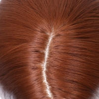 Парик искусственный, имитация кожи, 60 см, 270 гр, цвет рыжий