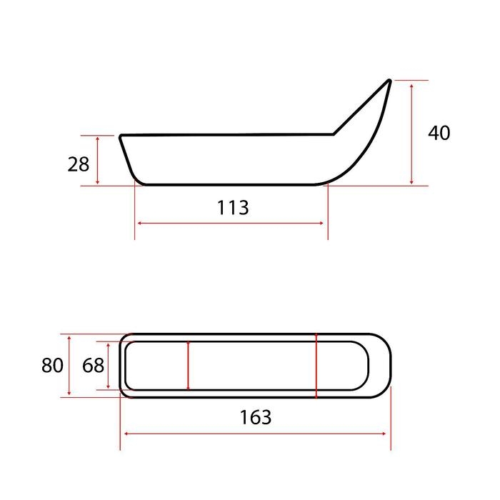 Сани волокуши PolimerList Большие СВП-170, 170х90х26/40 см, обвязка, дышло, с отбойником