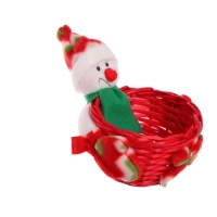 Конфетница &laquo;Снеговик нарядный&raquo; с корзинкой, вместимость 100 г