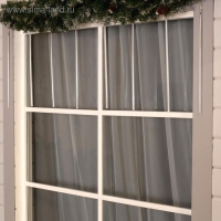 Гирлянда &laquo;Сосульки&raquo; 2.5 &times; 0.5 м, IP65, прозрачная нить, 288 LED, свечение тёплое белое с эффектом стекания, 12 В