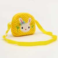 Сумка детская &laquo;Зайка с бантиком&raquo;, 20 см, цвет жёлтый