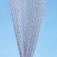 Штора - занавеска декоративная, нитяная, с люрексом, 300&times;300 см, цвет белый