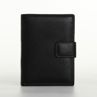 Портмоне мужское на магните 3 в 1, отдел для автодокументов, паспорта, цвет чёрный