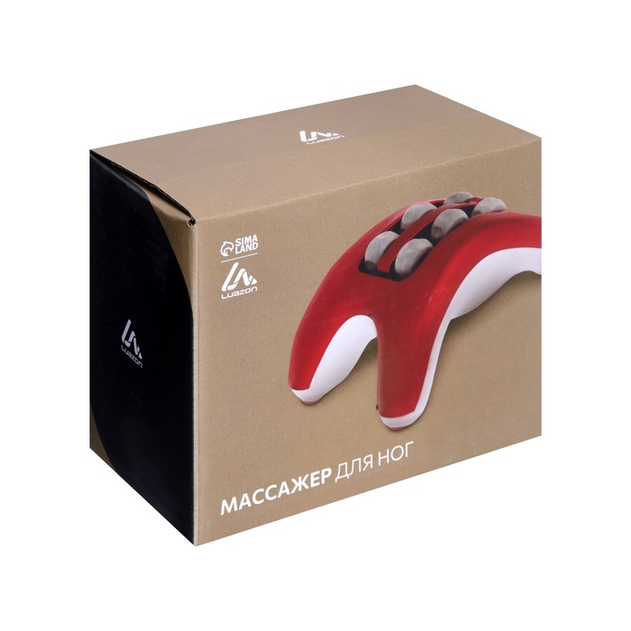 Массажёр для ног Luazon LEM-08, вибрационный, 3хААА (не в комплекте)/USB, красно-белый Массажёр для ног Luazon LEM-08, вибрационный, 3хААА (не в комплекте)/USB, красно-белый