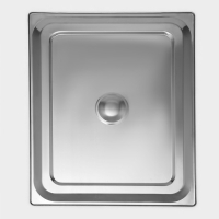 Крышка из нержавеющей стали к гастроемкости 2/1, 65,4&times;53,3 см, толщина 0,8 мм