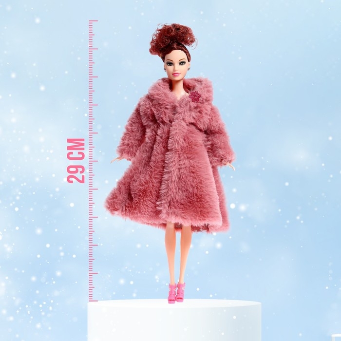 Кукла-модель &laquo;Инна&raquo; в шубе, цвет коричневый