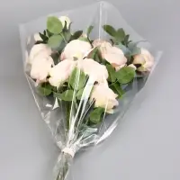 Пакет для цветов конус "Алиса", прозрачный, 45 х 60 см