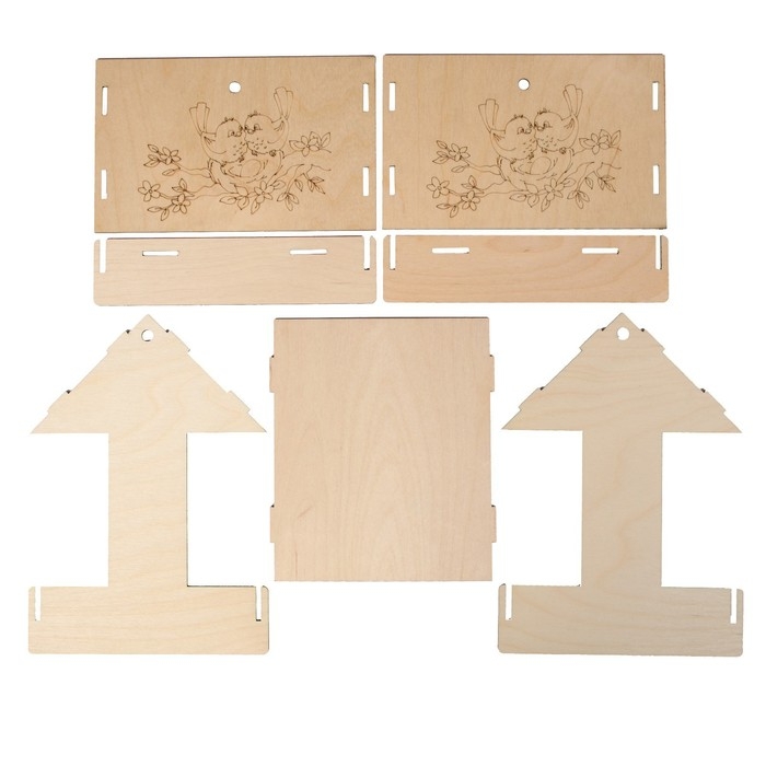 Kopмушка для птиц &laquo;Домик с птичкой&raquo;, 24 &times; 19,5 &times; 17 см, Greengo