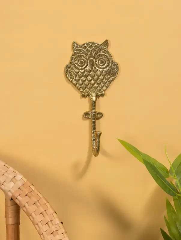 Крючок настенный "Филин" 10х9х14 см, алюминий