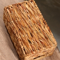 Корзина плетеная 36x21x15 см, водный гиацинт