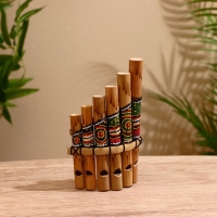 Сувенирный музыкальный инструмент "Флейта Пана" 1,5х15х8,5 см МИКС Сувенирный музыкальный инструмент "Флейта Пана" 1,5х15х8,5 см МИКС