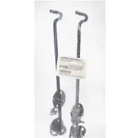 Крючок ветровой LOCKLAND KV001, L=250 мм, нержа, цвет черный, 2 шт