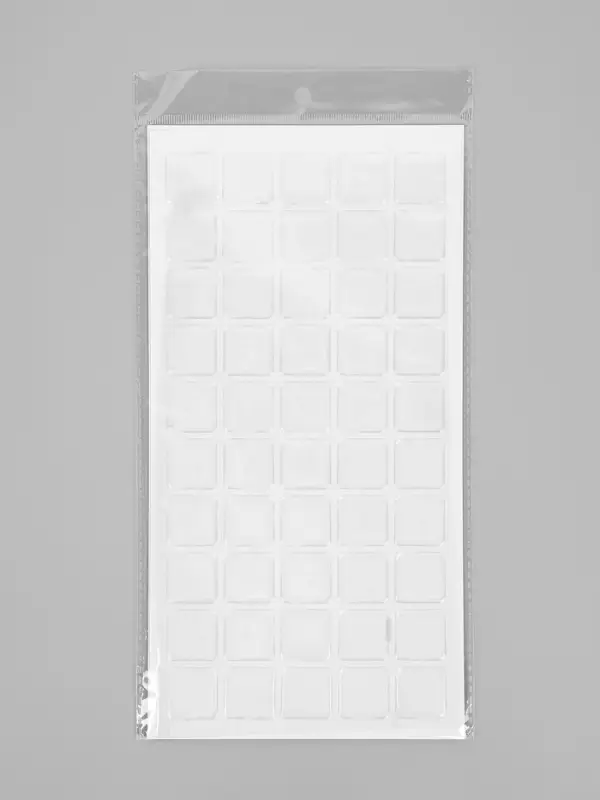 Стикеры эпоксидные прозрачные заготовки 3D 50 шт 2,5 x 2,5 см