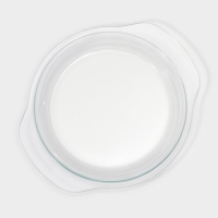 Набор кастрюль из жаропрочного стекла для запекания Доляна &laquo;Гратен&raquo;, 2 предмета: 700/1500 мл, d=14,5/11 см, с крышками, толщина 4 мм