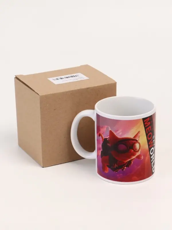 Кружка керамическая в коробке &laquo;Человек паук кот&raquo;, 320 мл