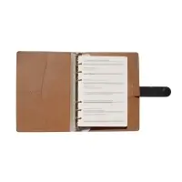 Органайзер на кольцах, C6, с хлястиком, 80л, линия, к/зам, Черный