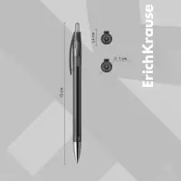 Ручка гелевая автоматическая ErichKrause R-301 Original Gel Matic, узел 0.5 мм, чернила чёрные, длина линии письма 500 метров