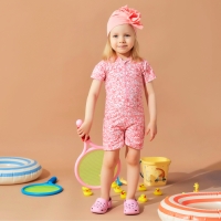 Купальный костюм детский Крошка Я &laquo;Цветочки&raquo; рост 98-104 см, розовый