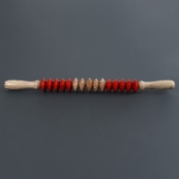 Массажёр &laquo;Скалка&raquo;, универсальный, 47 &times; 4 см, деревянный