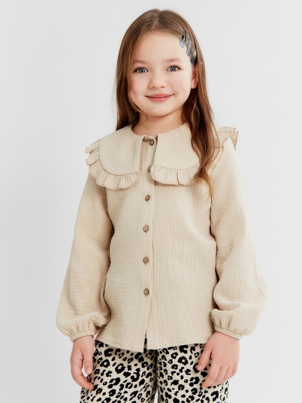 Рубашка детская KAFTAN, р. 36 (134-140), бежевый
