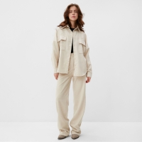 Блузка женская MINAKU: Velvet collection цвет молочный, р-р 50 Блузка женская MINAKU: Velvet collection цвет молочный, р-р 50