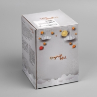 Светодиодная фигура &laquo;Шар с Дедом Морозом&raquo; 10 &times; 14.3 &times; 10 см, пластик, USB, свечение тёплое белое